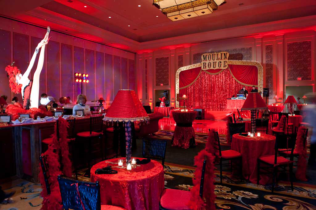 Moulin Rouge Theme Party Decorations Sacramento Wedding 