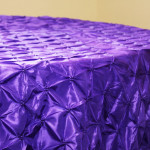 Purple-Linens-TableCloth-Button-Tuck-Pinch-Wheel-Gold-Decor-Theme-Ideas