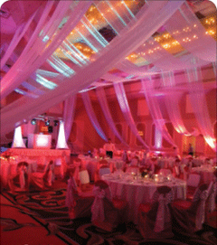 Bay Area Sacramento Ceiling Draping Decoration Ideas