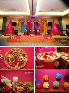 Bay Area-Indian Wedding Decor Ideas-Mehndi-Sangeet-Umbrella Centerpieces