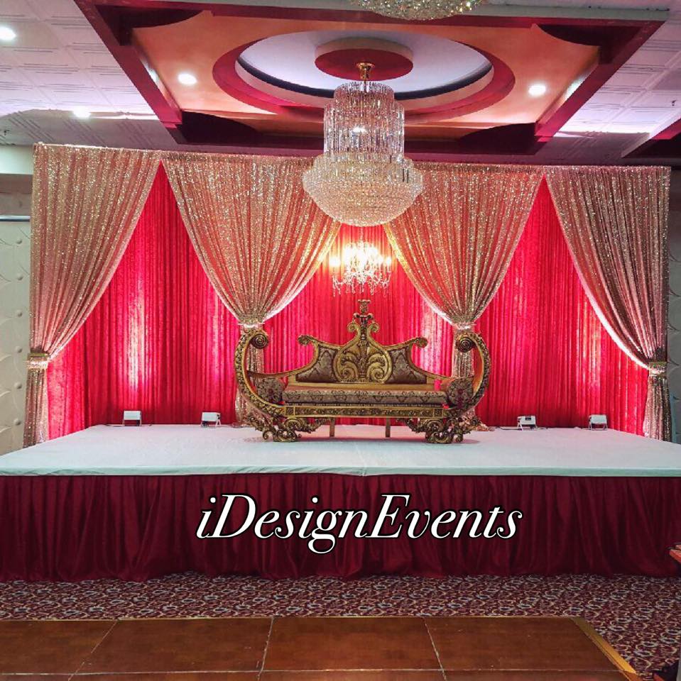 Royal Palace Banquet Hall Fremont Reception Decor Red And Gold